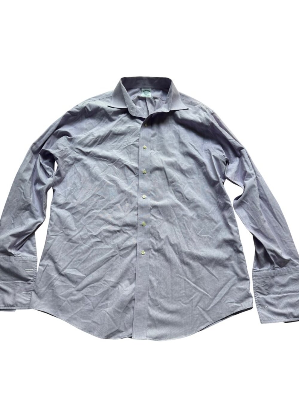 Brooks Brothers Men 16.5-34 Purple Button Front Regent Long Sleeve Classic Shirt